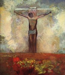Odilon Redon Crucifixion oil painting image